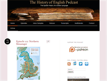 Tablet Screenshot of historyofenglishpodcast.com